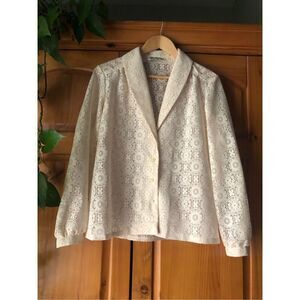 Vintage Tumbleweed phoenix Arizona 70s Lace Botton Front Shirt SZ M